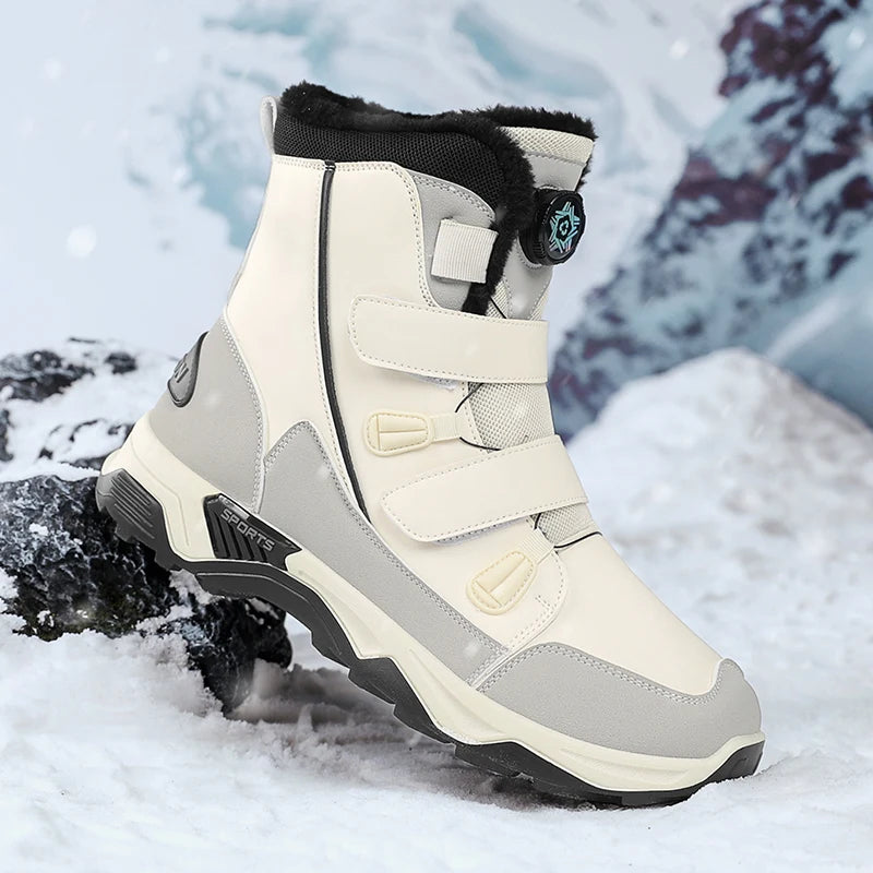 Men's Waterproof Snow Boots Midsole Warm Winter Outdoor Shoes With Slip Resistant Abrasion Resistant Outdoor Boots Men