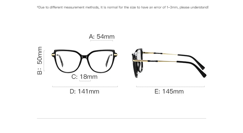 Stylish Large Frame Simple Geometric Design Anti-blue Light Reading Glasses Customized Prescription Available PFD2210