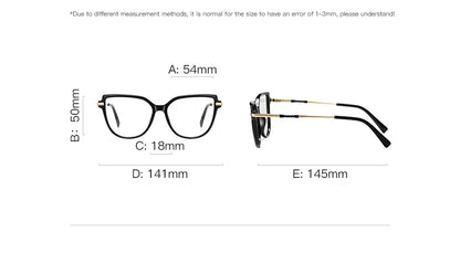 Stylish Large Frame Simple Geometric Design Anti-blue Light Reading Glasses Customized Prescription Available PFD2210