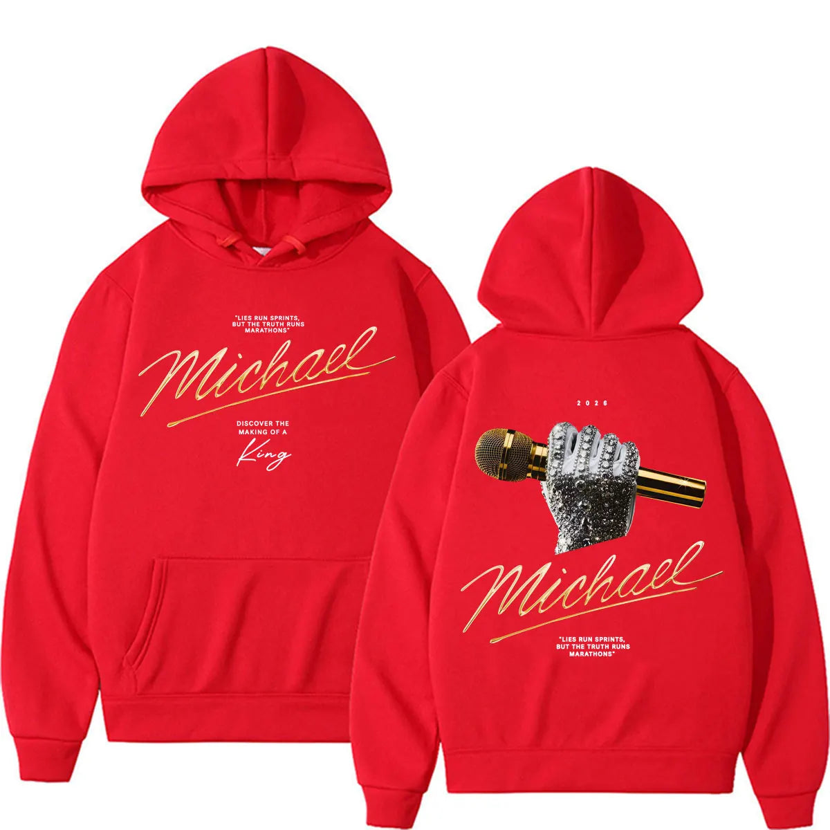 Michael Jackson King of Pop 2026 Movie Hoodies Men Women Fashion Retro High Street Sweatshirts Casual Cozy Long Sleeve Pullovers