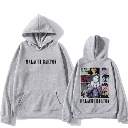 Malachi Barton Graphic Hoodie Men Women's 2025 vintage Autumn Winter Fashion pullovers Long Sleeve Fleece hip hop gothic clothes