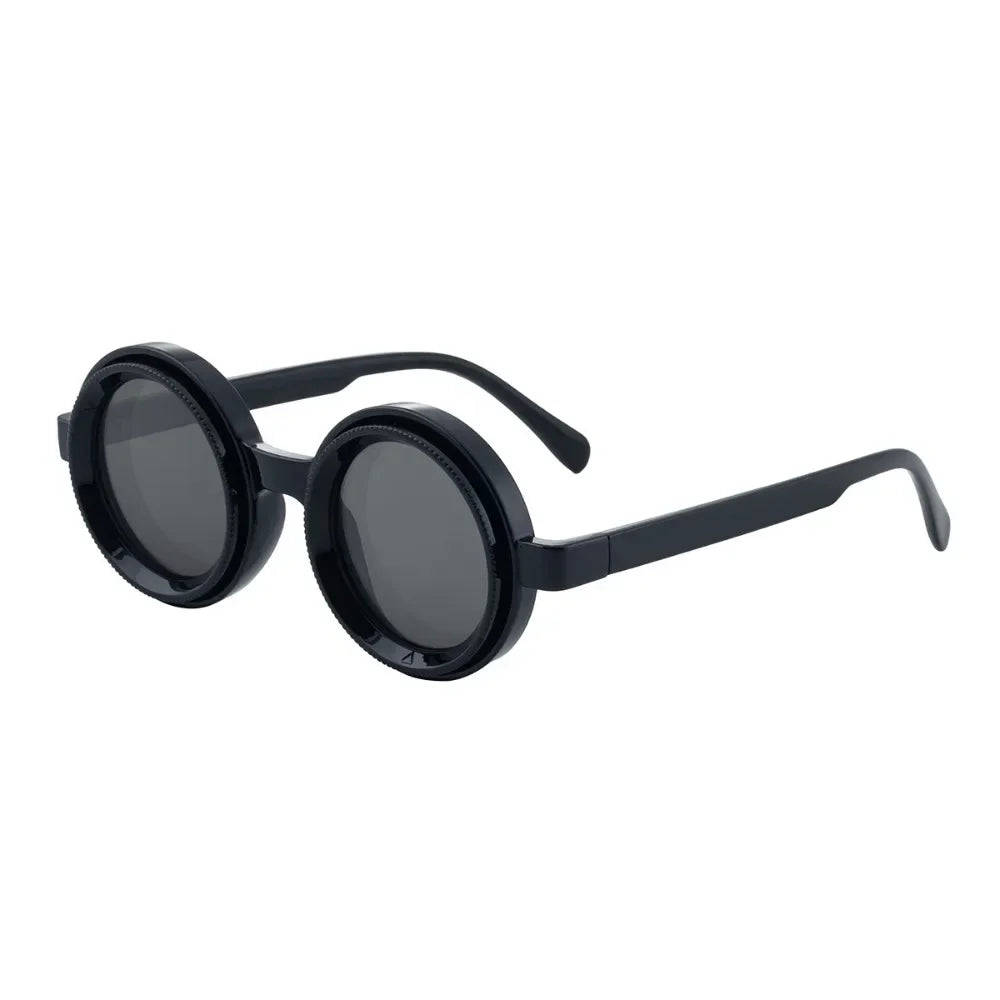 Fashion ND2-400 Adjustable Dimming Glasses 9 Level ND Filter Polarized Sunglasses UV400 Round Fishing Sunglasses Driving