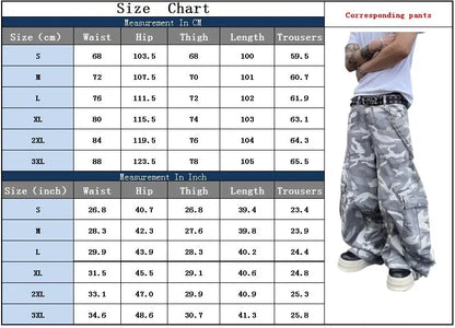 2026 Pantalones Y2K Streetwear Camouflage Baggy Cargo Jeans Pants For Men Clothing Wide Leg Oversize Long Trousers Moda Hombre