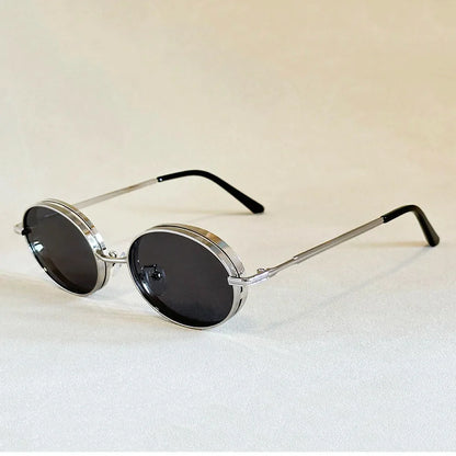 2025 Oval Sunglasses Women Trendy Retro Vintage Steampunk Sunglass Men Fashion Glasses Lentes De Sol Mujer Lunette Soleil Femme