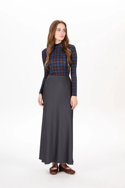 AS AW25  classic high quality Satin skirt adjustable waist skirt all season woman clothing