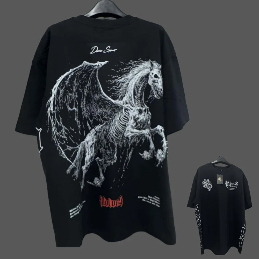 JAPAN BUSHIDO Anime Printed Men T-shirt City Fitness Training Sportswear Loose Casual Crewneck Men's T Shirts Couples Cotton Tee