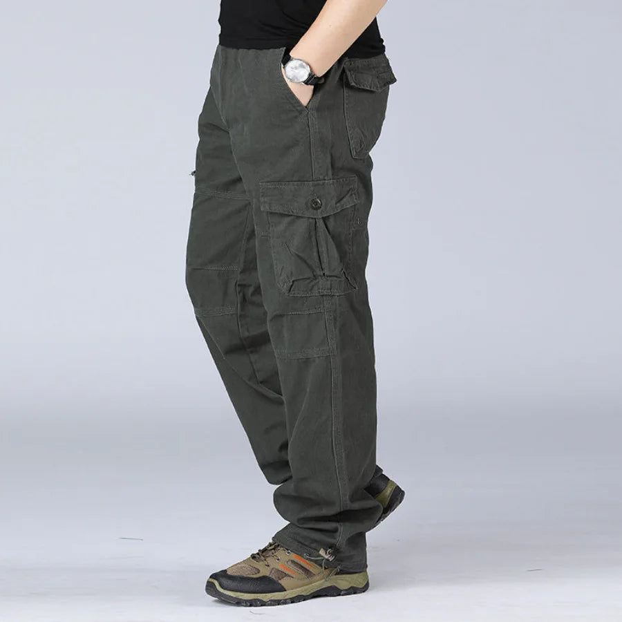 Men's Tactical Trousers Large Size Loose Casual Pants Running Overalls Men's Sweatpants Sports Hiking Outdoor Clothes Work Pants