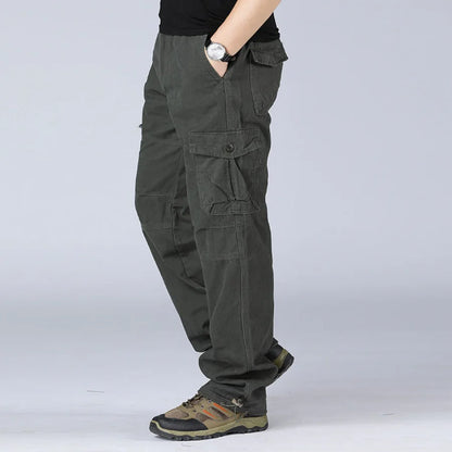 Men's Tactical Trousers Large Size Loose Casual Pants Running Overalls Men's Sweatpants Sports Hiking Outdoor Clothes Work Pants