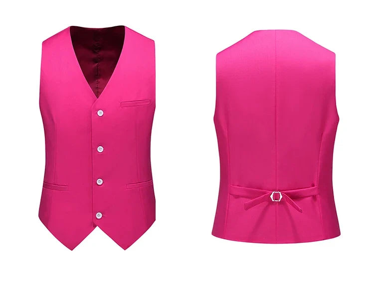 Vest for Men 17 Colors Solid Color Slim Single Breasted Waistcoat Business Fashion Casual High Quality Men Clothing Suit Vests