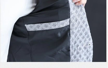 2024 Autumn New Fashion Handsome Men Business Leisure Banquet Shopping Slim-fit Korean Suit  Costume Croisé Homme  Blazer