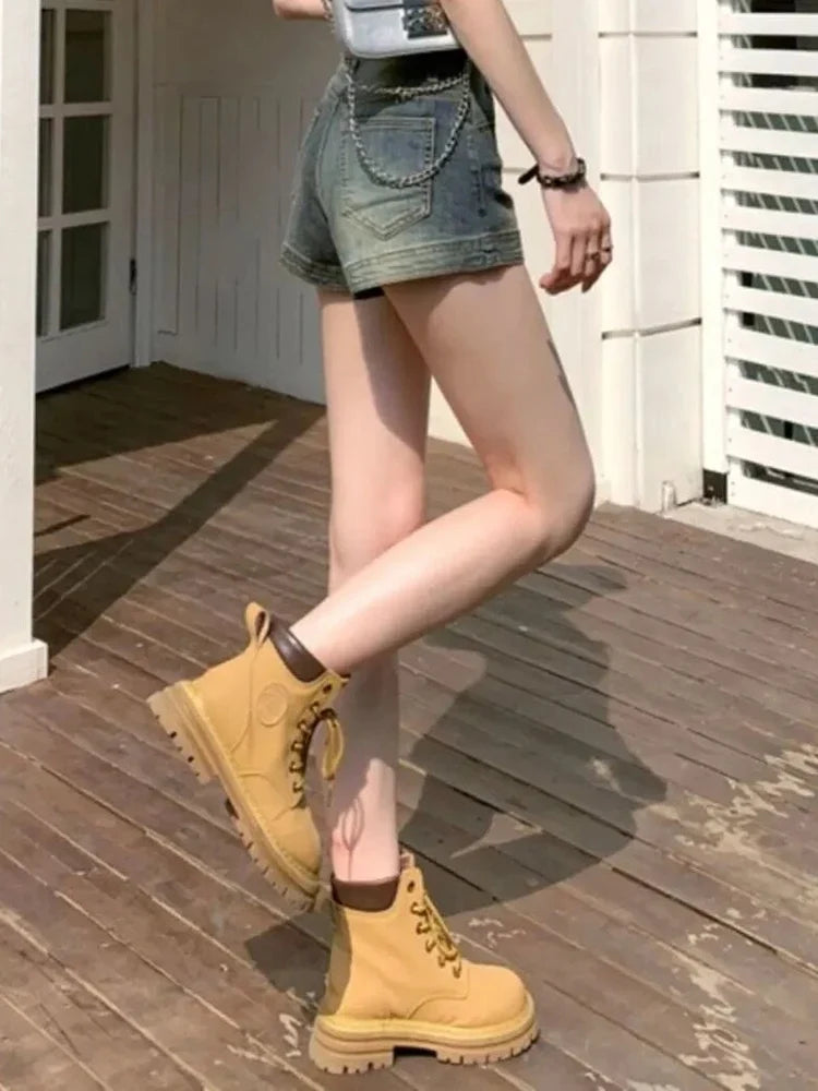 Summer Women Korean Retro Sexy Thin Hot Denim Shorts Jeans Lady Mini Pants Girls Tight Elastic High Street Ultra Short Jeans