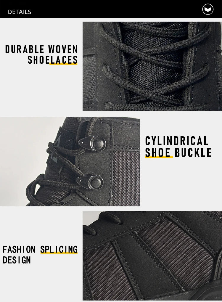Light Breathable Protection Safety Shoes Men Steel Toe Cap Anti smash Work Shoes Anti-puncture Indestructible Man Safety Boots