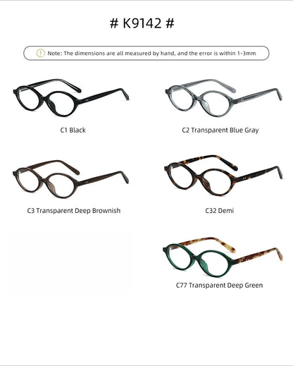 Simple Geometric Oval Small Frame Retro Design Women's Polarized Sunglasses UV Protection Customizable Prescription K9142