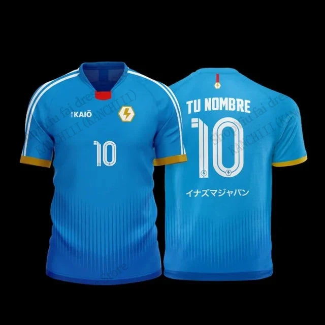 Anime Jersey Inazuma Eleven Kaio Football 3D Print T-shirt Men Women Fashion Short Sleeve Sports Tshirt Kids Tops Tee Mark Evens