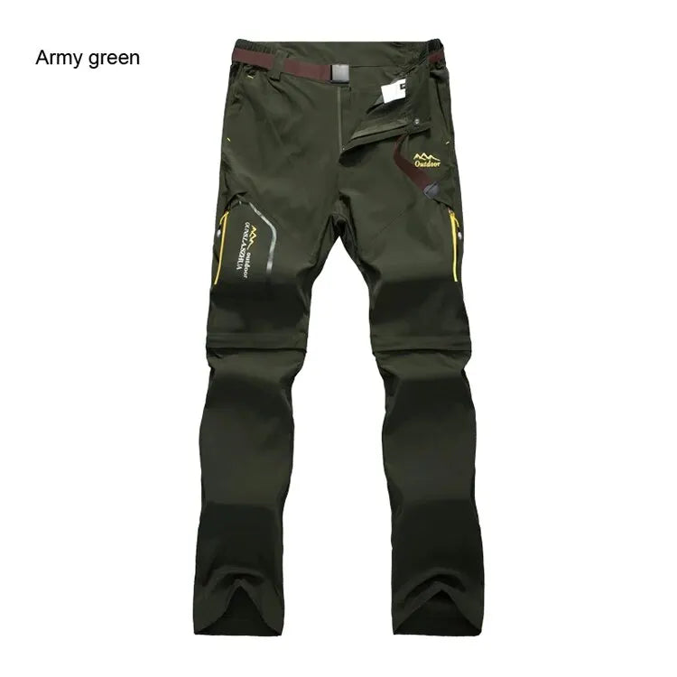 Men's Hiking Pants Trekking Convertible Quick Dry Lightweight Zip-Off Outdoor Travel Camping Fishing Pants