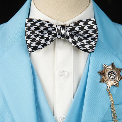 Flower Boys Ceremony Blue Suit Kids Formal Jakcet Vest Pants 3PS Tuxedo Wedding Dress Children Birhtday Party Photograph Costume