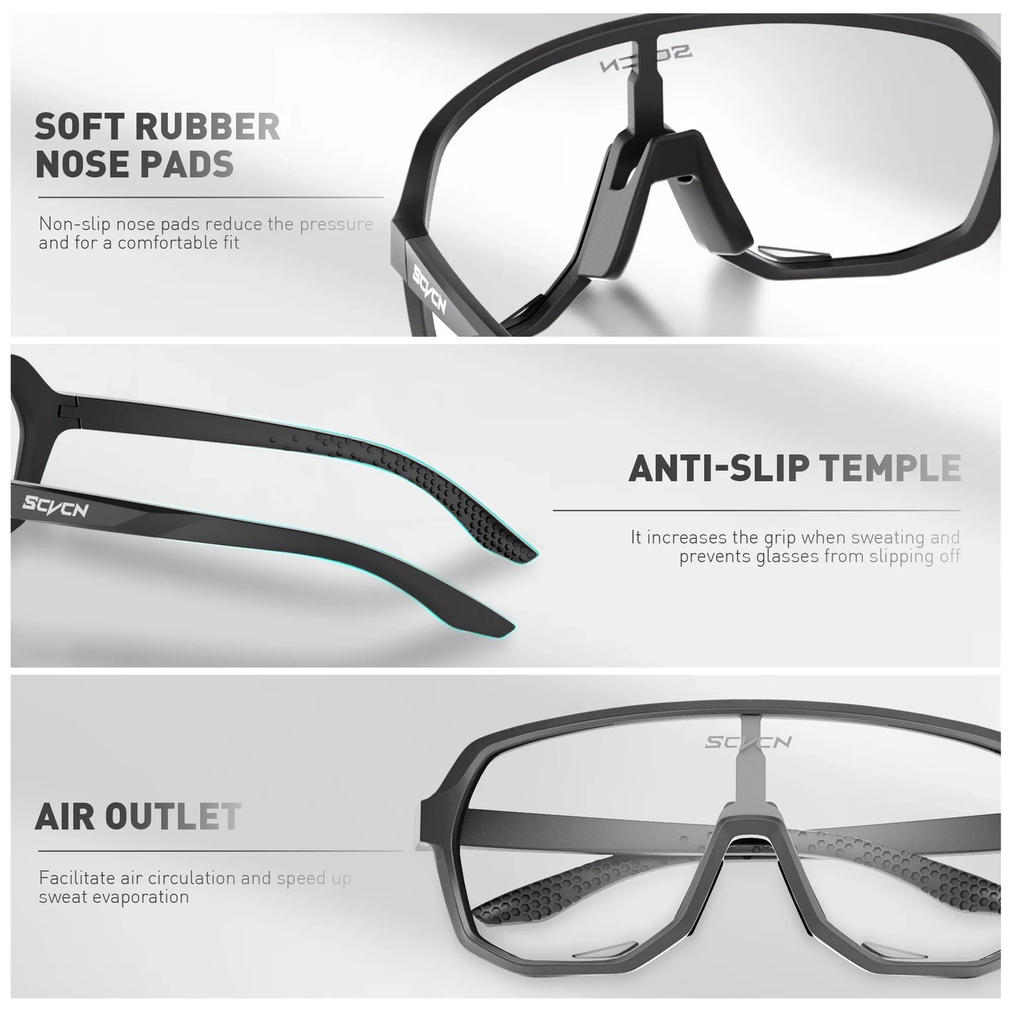 Hiking Eyewear Sports Glasses Cycling Glasses Fashion Sunglasses for Men MTB Bike Bicycle Sports UV400 Hunting Driving