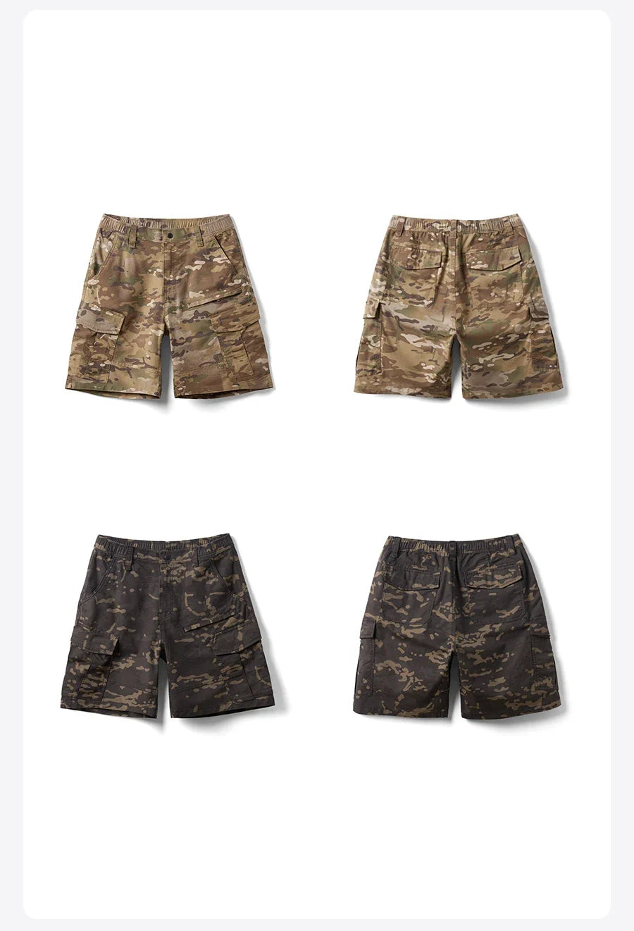 2025 Summer New Camouflage Tactic Shorts Men Oversize Outdoor Cargo Shorts