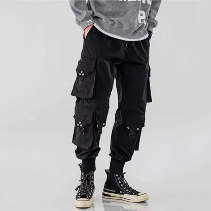 Trendy Streetwear Quick Dry Ice Silk Pants Men Classic Cargo Pants Man Summer Thin New Style Straight Leg Versatile Casual Pants