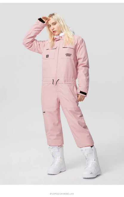 Winter Ski Suit Men Women Waterproof Warm Ski Overalls Outdoor Sports Snowboard One Piece Ski Jumpsuit Skiing Clothing