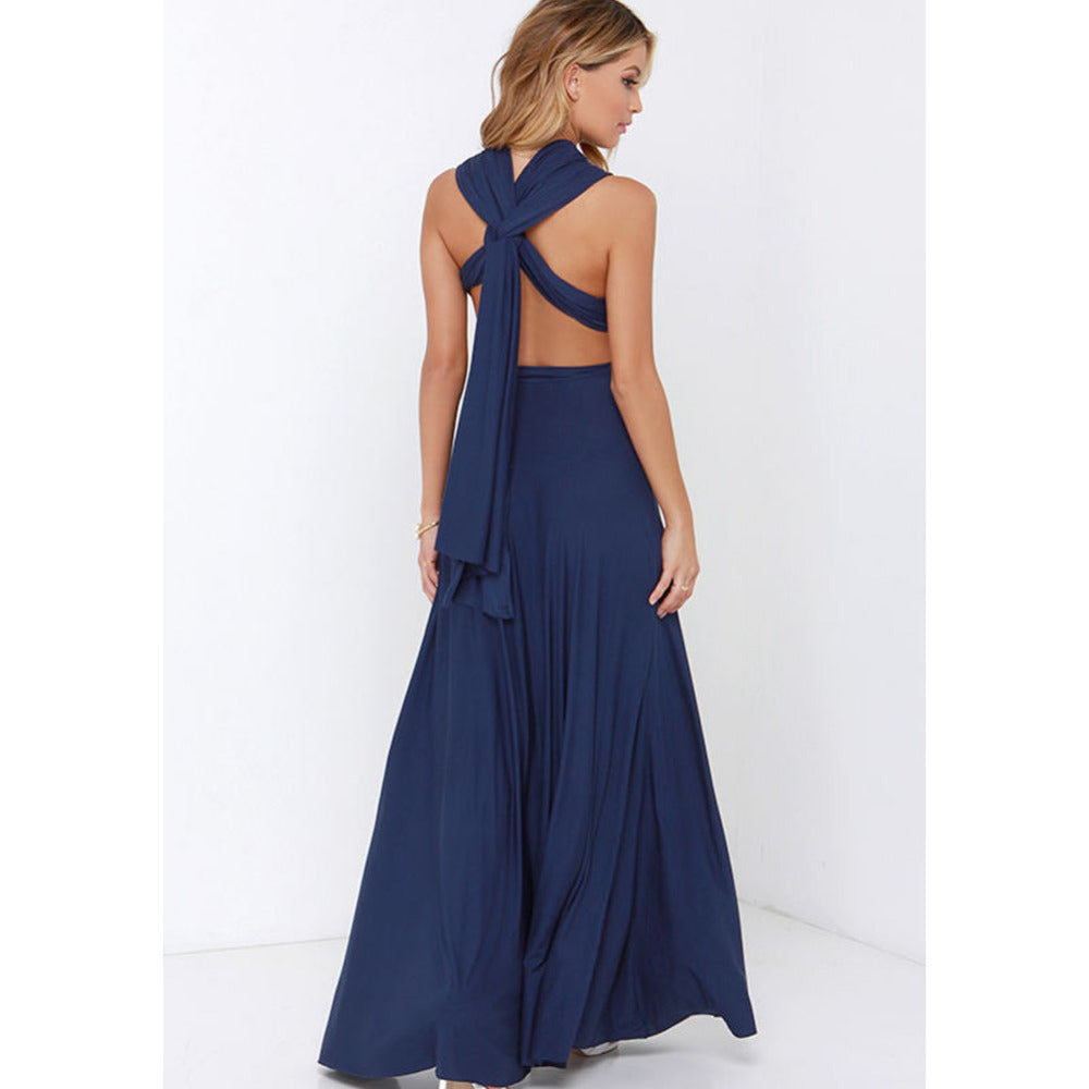 Sexy Women Multiway Wrap Convertible Boho Maxi Club Red Bandage Long Dress Party Bridesmaid Infinity Robe Longue Femme