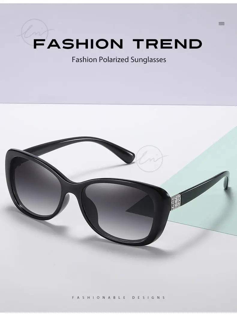Brand Young Style Women's Sunglasses Gradient Polarized Driving Glasses Luxury Design Ladies Elegant Lunette De Soleil Femme