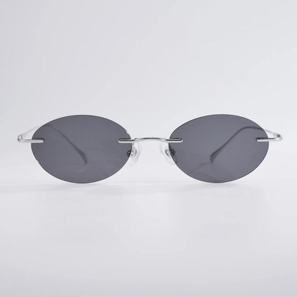 Fashion Frameless Women Polarized Sunglasses Travel Photography Sunglass Pure Titanium Frame Men Punk Sun Glasses Shades UV400