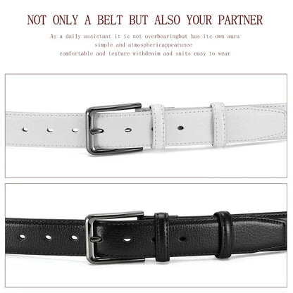 Men's High-quality Genuine Leather Long Needle Buckle Metal Automatic Buckle Men's Belt Strap Men's Fashion Classic Design