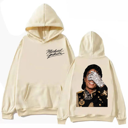 90's Classics Michael Jackson Hoodie Gothic Fashion Vintage Hooded Sweatshirts Men Women Punk Clothing Rock Pullovers Streetwear