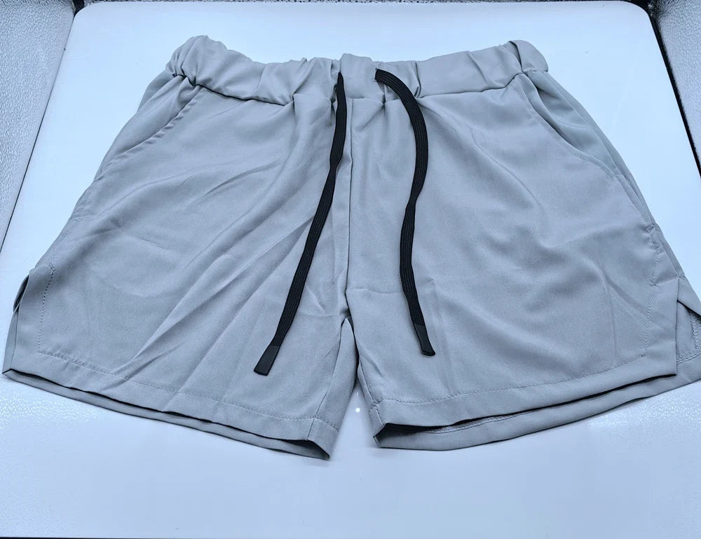 Mens Workout Fitness Shorts Summer Thin Breathable Jogger Shorts Gym Bodybuilding Quick Dry Leisure Running Shorts Soft Touch