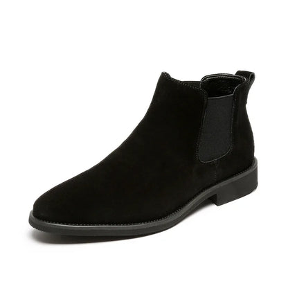 2026 Men Elevator Shoes Chelsea Boots 6cm 8cm Invisible Inner Increase Shoes Man Height Increasing Shoes Suede Leather Men Boots