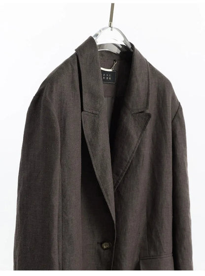 Simple and Understated~ One-Button Women's Blazer, Thin Spring/Summer Suit, New Casual Commuter Jacket, Loose Fit
