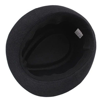 Middle Aged Linen Curled Jazz Hat Summer British Retro Top Hat Outdoor Plain Solid Linen Sun Visor Hat Party Fedoras Cap
