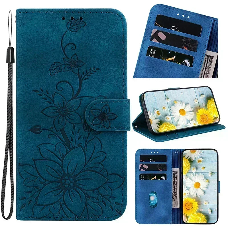 Leather Phone Case For iphone 15 14 13 12 11 Pro Max XS XR 7 6 6 6s Plus SE SE3 se4 2024 Wallet Lanyard Cover