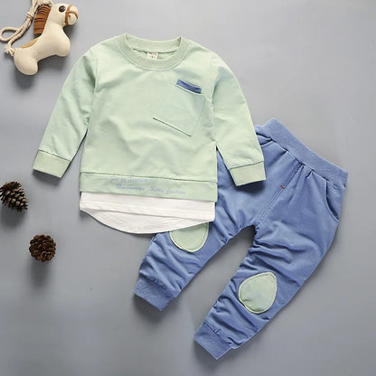 New Spring Autumn Baby Girl Clothes Suit Infant Outfits Children T-Shirt Pants 2Pcs/Sets Toddler Casual Costume Kids Tracksuits