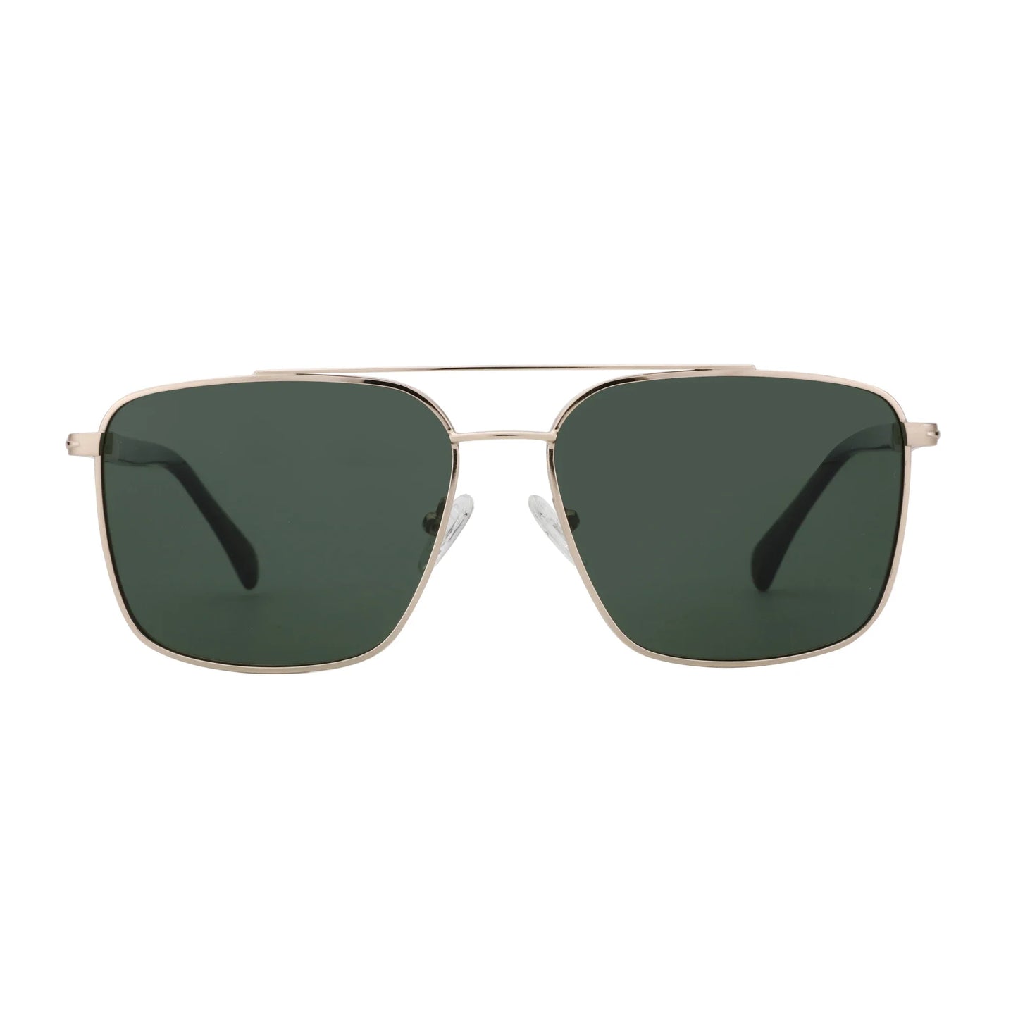 Men's Polarizing Sunglasses Double Bridge Pilot Shade High Quality Metal Sun Glasses For Fishing Driving RTM-2108
