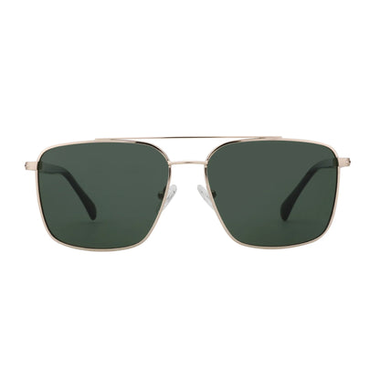 Men's Polarizing Sunglasses Double Bridge Pilot Shade High Quality Metal Sun Glasses For Fishing Driving RTM-2108