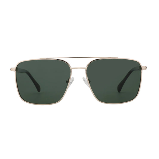 Men's Polarizing Sunglasses Double Bridge Pilot Shade High Quality Metal Sun Glasses For Fishing Driving RTM-2108