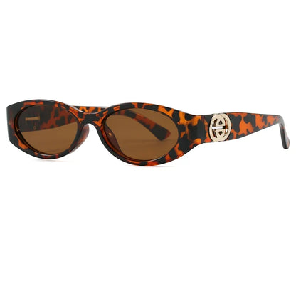 Cycling New Fashion Small Oval Sunglasses Vintage Men Women Personlity Small Frame Shades Sun Glasses Latest Popular UV400