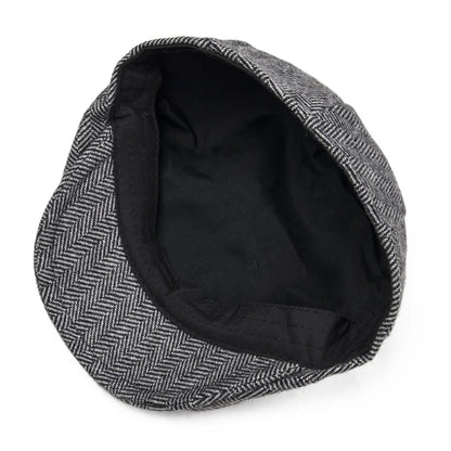 Kids Flat Caps Herringbone Woolen Tweed Small Size Boy Girl Newsboy Caps Infant Toddler Youth Beret Hat for Children