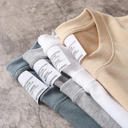 Men's Oversized T-Shirt 9.9oz 280 Grams Heavy High Quality Short Sleeve Cotton Tee Solid Color Unisex Streetwear