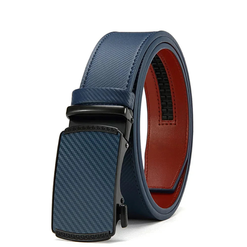 Men Belts High Quality Leather LONG Large Pin Buckle Metal Automatic Buckle High Quality Casual for Jeans Women Strap