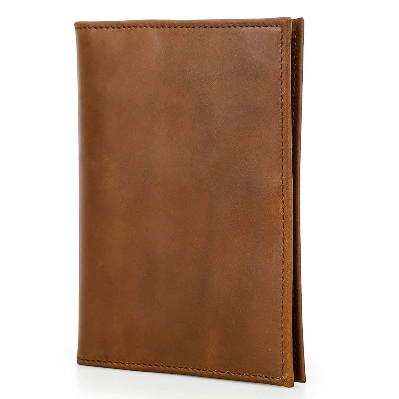 Genuine Cow Leather Passport Holder Travel Wallet with Case Pocket Card Holder RFID Blocking Passport Cover  card wallet