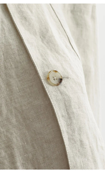 Raindrop Linen~ Long-Sleeved Linen Shirt, Thin Jacket, Loose Top, New Spring Clothing for Women