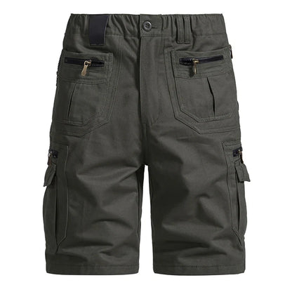 Men's Large Size Loose Casual Shorts Fashion Trendy Versatile Cotton Shorts Elastic Waist Summer Work Shorts