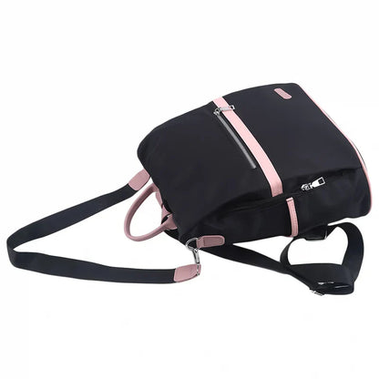 Casual Oxford Backpack Women Black Waterproof Nylon School Bags For Teenage Girls High Quality Fashion Travel Tote Packbag