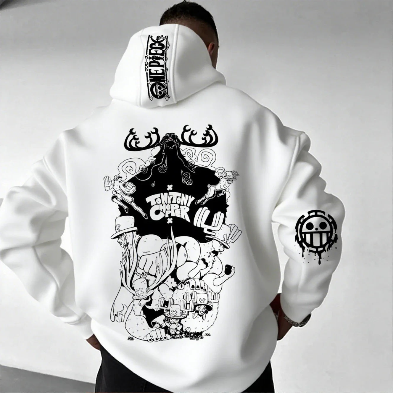 One Piece Chopper Anime Hoodie Men Women Pullover Sweatshirt Graphic Print Streetwear Casual New Spring Autumn Long Sleeve Top