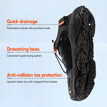 Men's Catfish-River Tracing Shoes 2.5 Summer Mesh Breathable Anti-slip Outdoor Walking Fishing Male Sandal 672623303