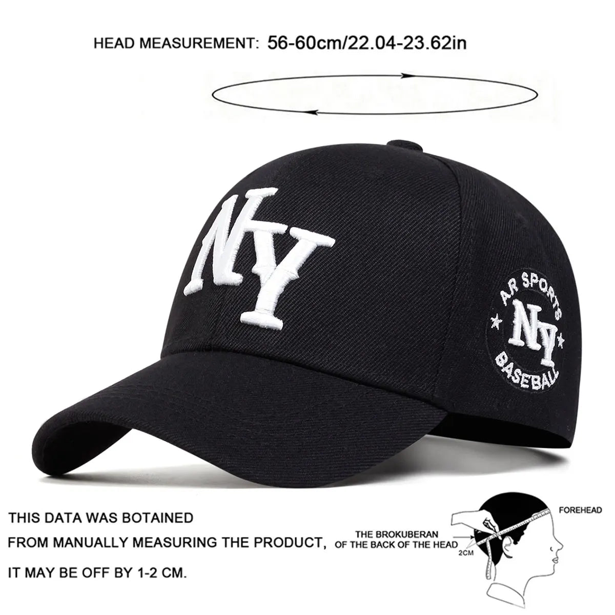 Fashion Letter Embroidery Hip Hop Hats Outdoor Adjustable Casual Baseball Caps Sunscreen Hat
