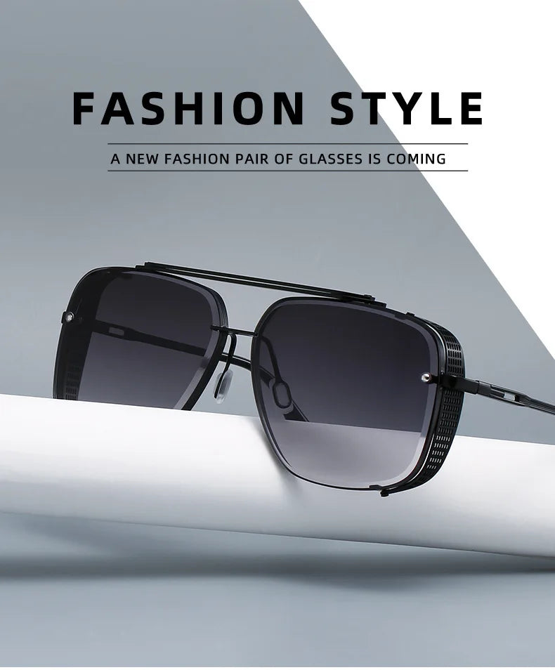 Steampunk Vintage Sunglasses For Men Luxury Punk Sunglasses Women  Retro Square Sonnenbrille Fashion Glasses Gafas De Sol Lentes
